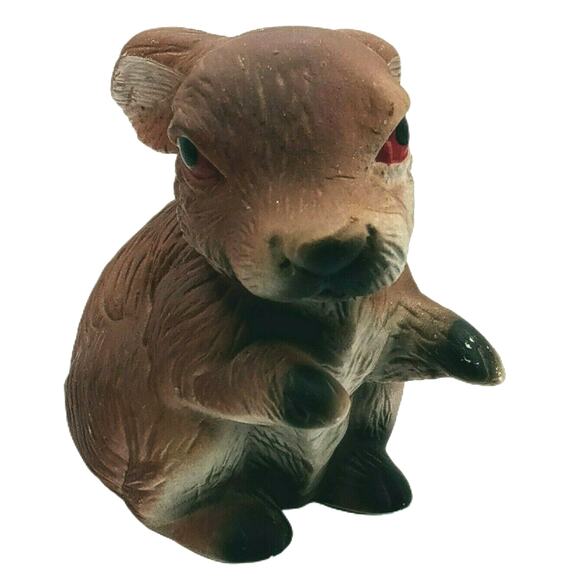 Vintage Bunny Rabbit Figurine Rustic Woodland Farmhouse Easter Cabin Decor - Picture 3 of 9